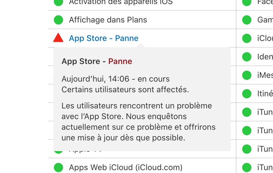 App Storeが機能していない場合Apple Musicも同様ですか？それはアップルの問題だ