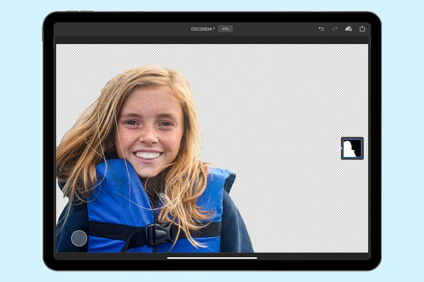 Photoshop for iPad に自動被写体選択ツールが追加