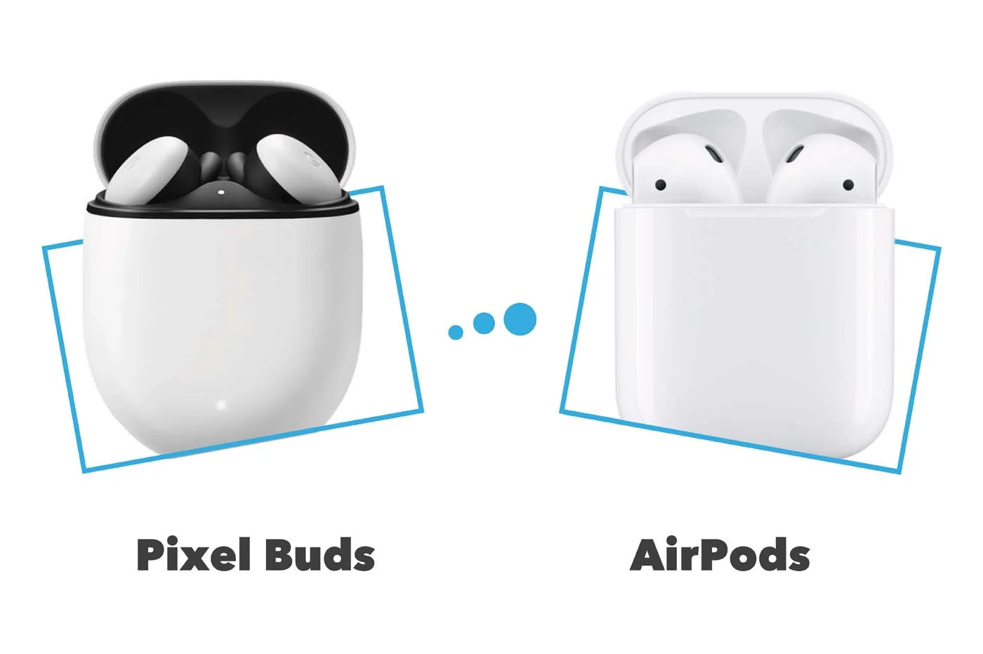 Google Pixel Buds と Apple AirPods 2: 比較と違い