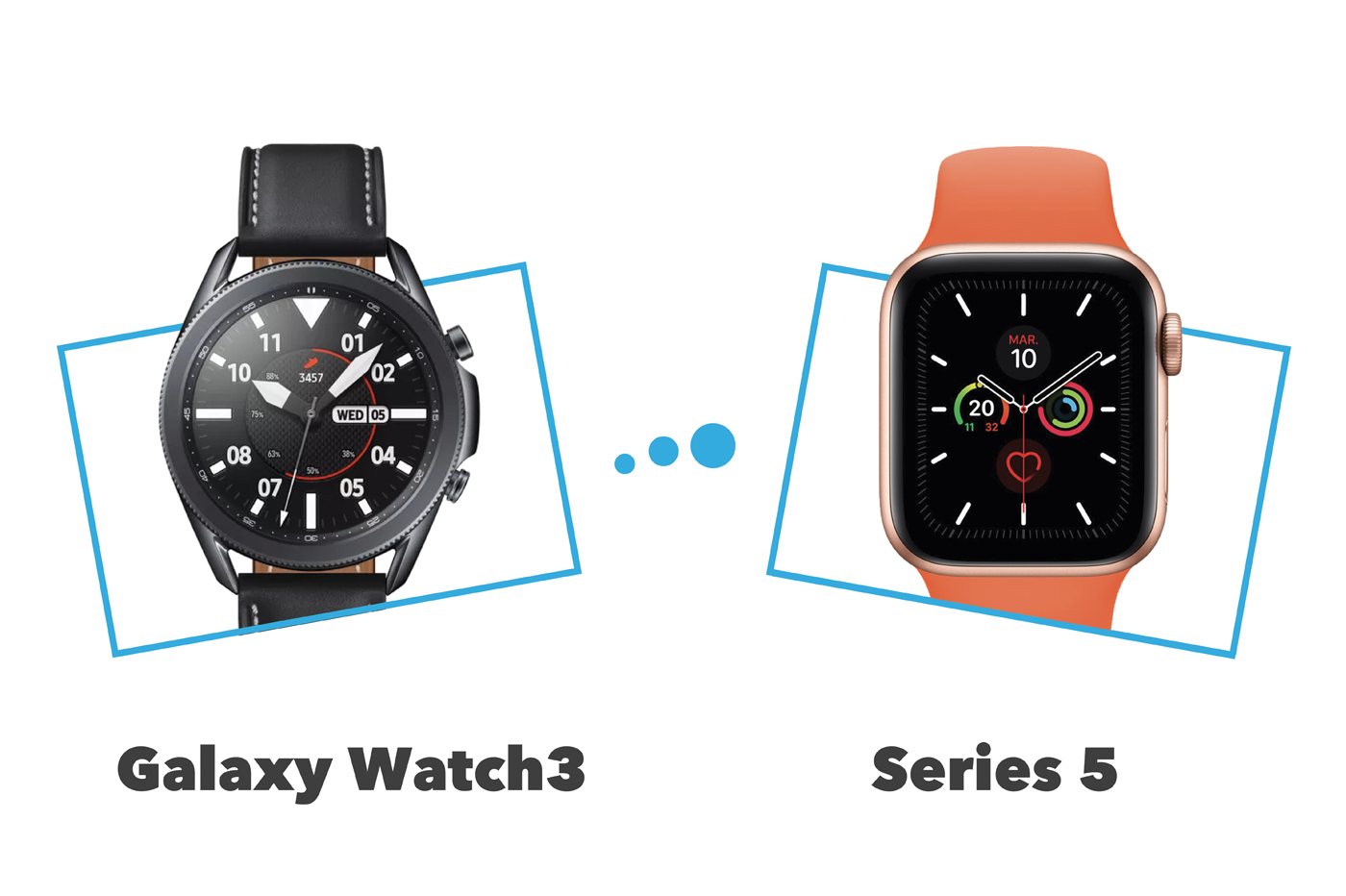 Apple Watch Series 5 と Samsung Galaxy Watch3: 比較と違い