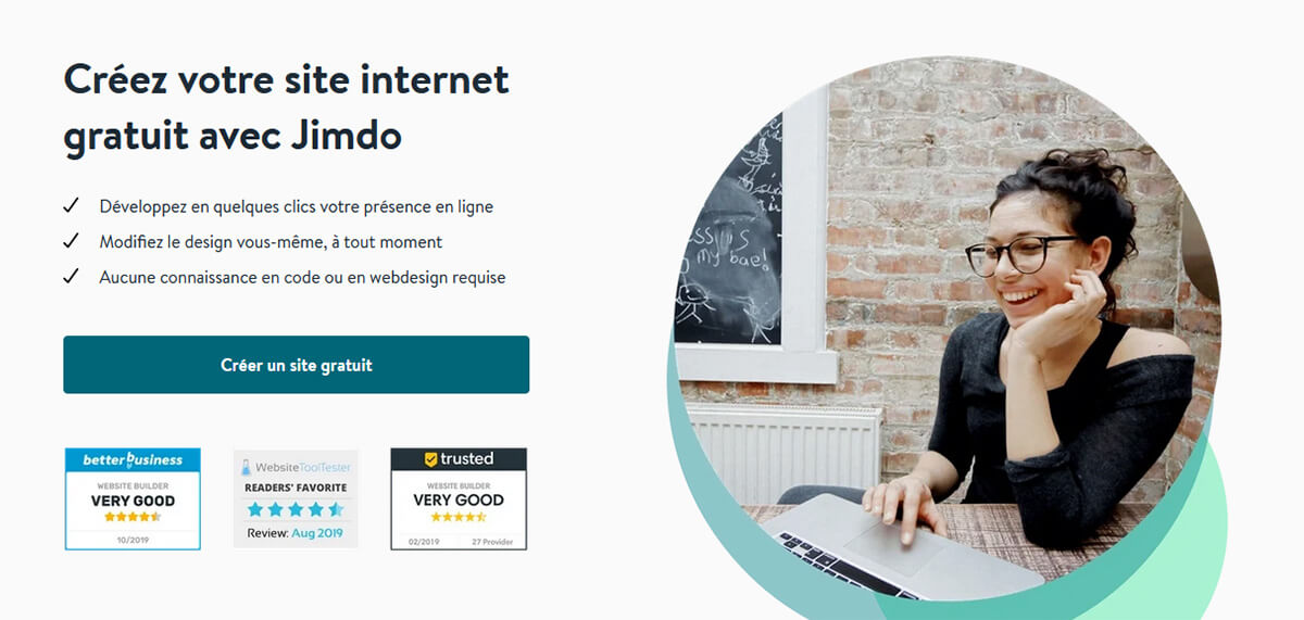 Créer site gratuit Jimdo