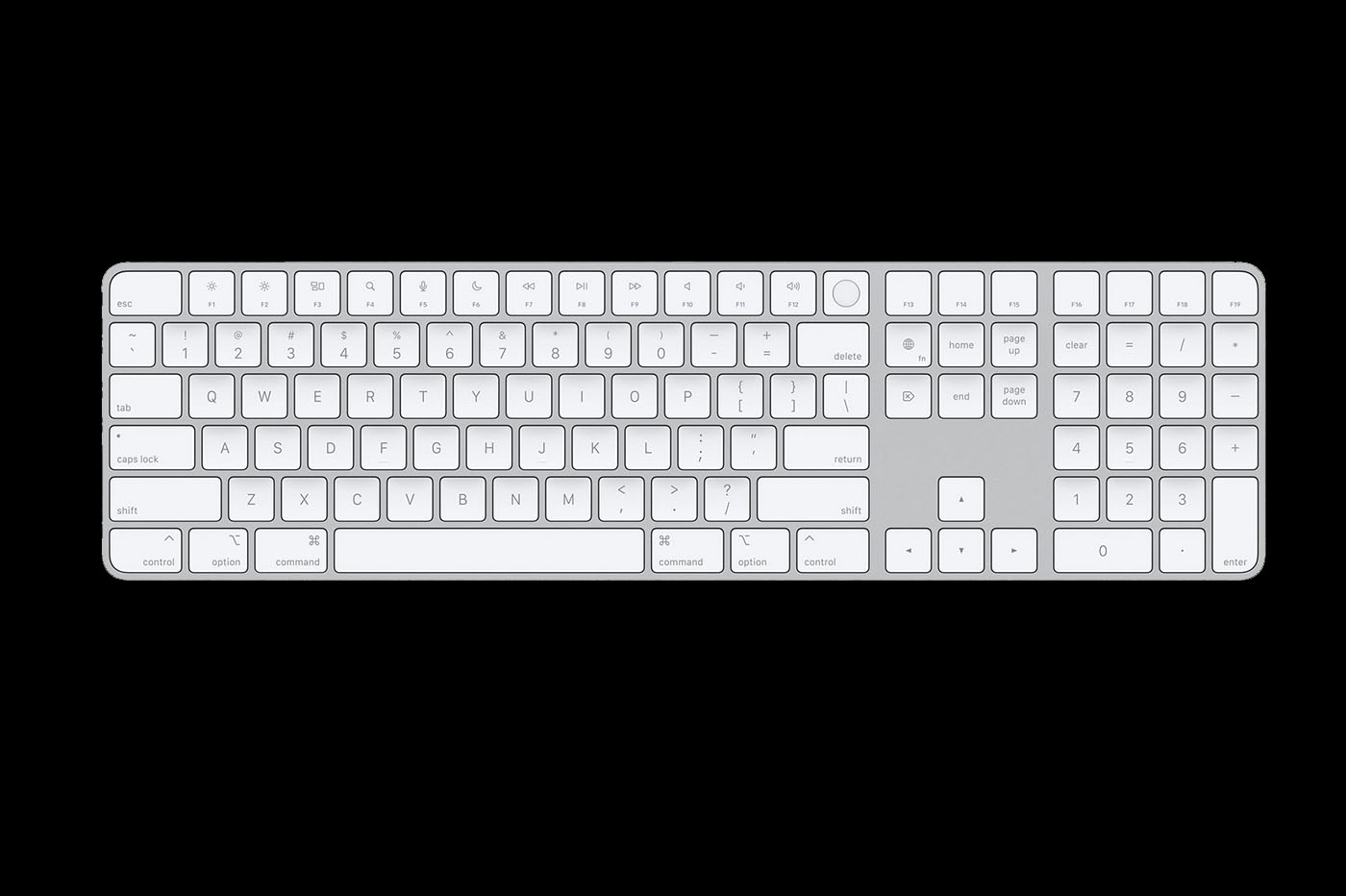 新しい Magic Keyboard (Touch ID 搭載) は単体でも使用可能です