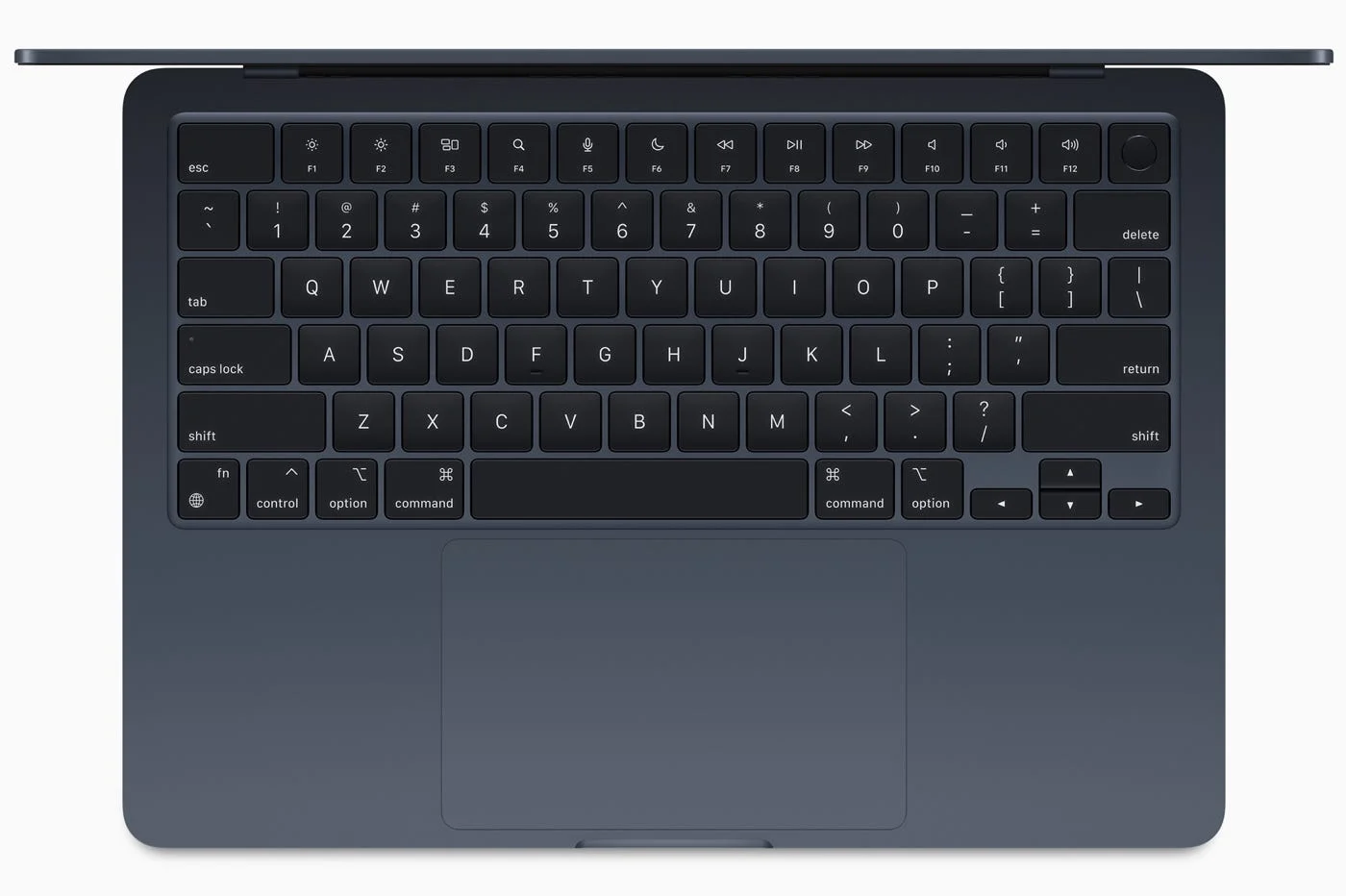 MacBook Air M2 vue clavier