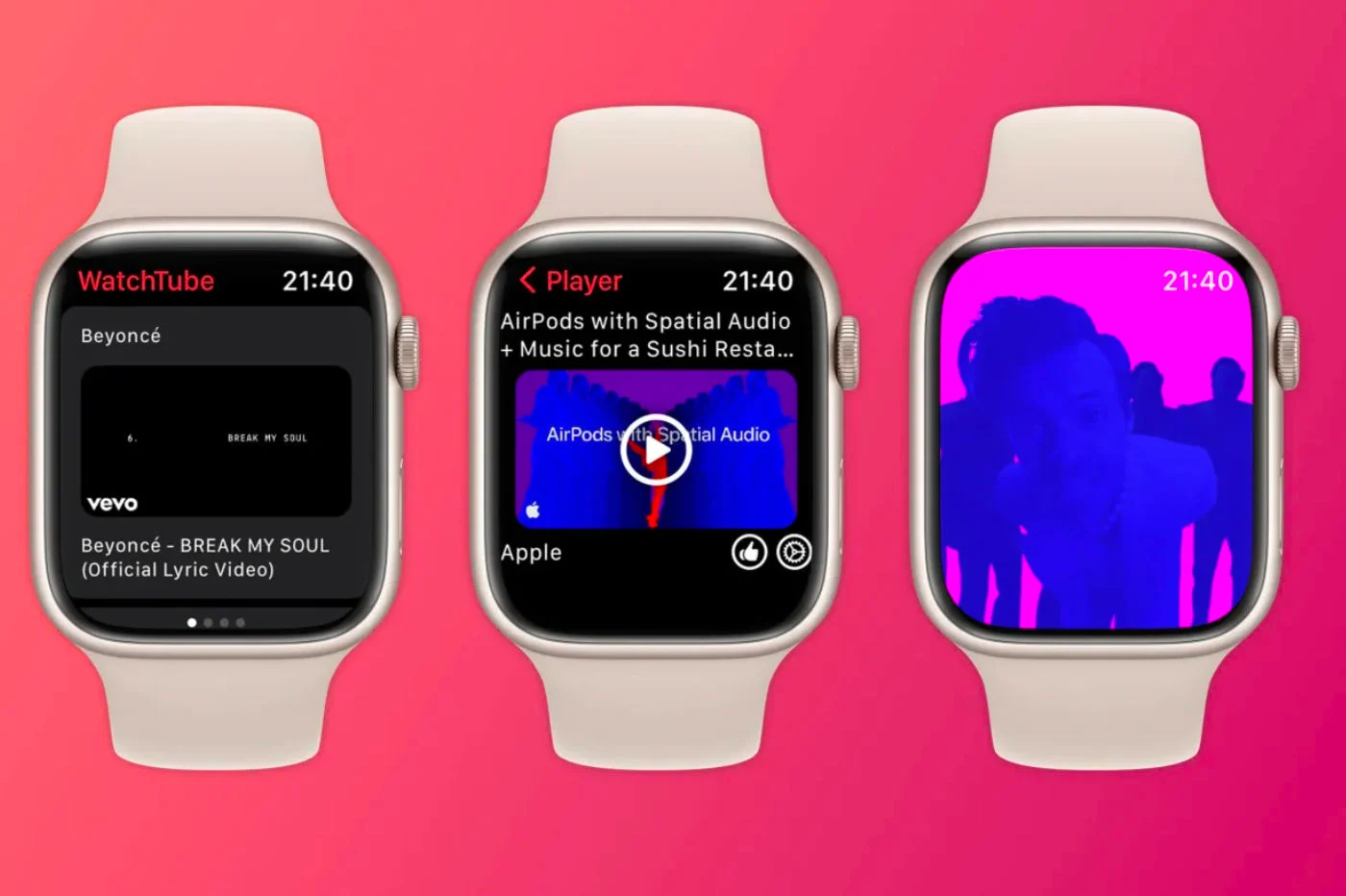 WatchTube を使用すると、Apple Watch で YouTube を視聴できます