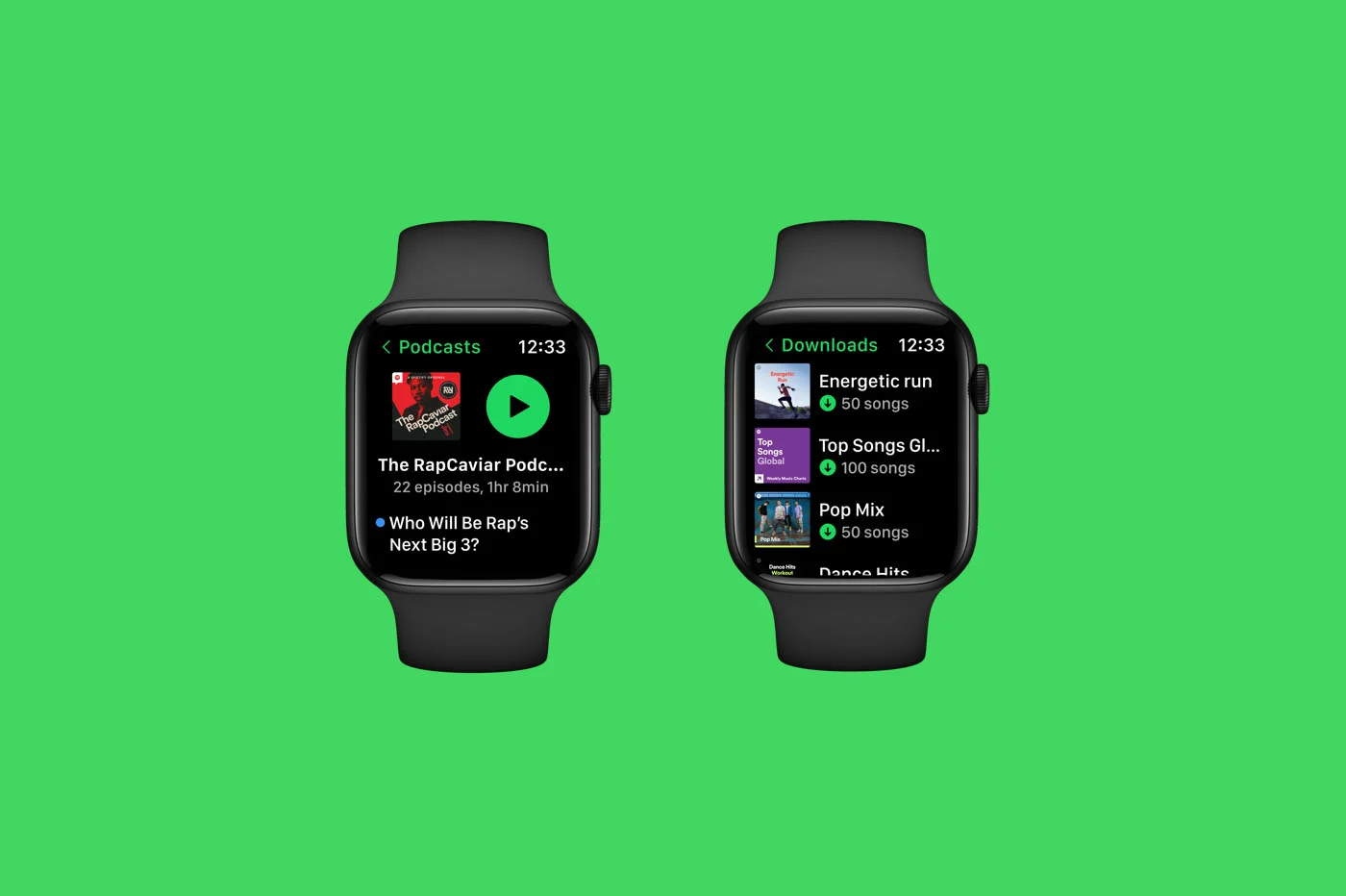 Spotify、Apple Watch向けアプリを完全刷新