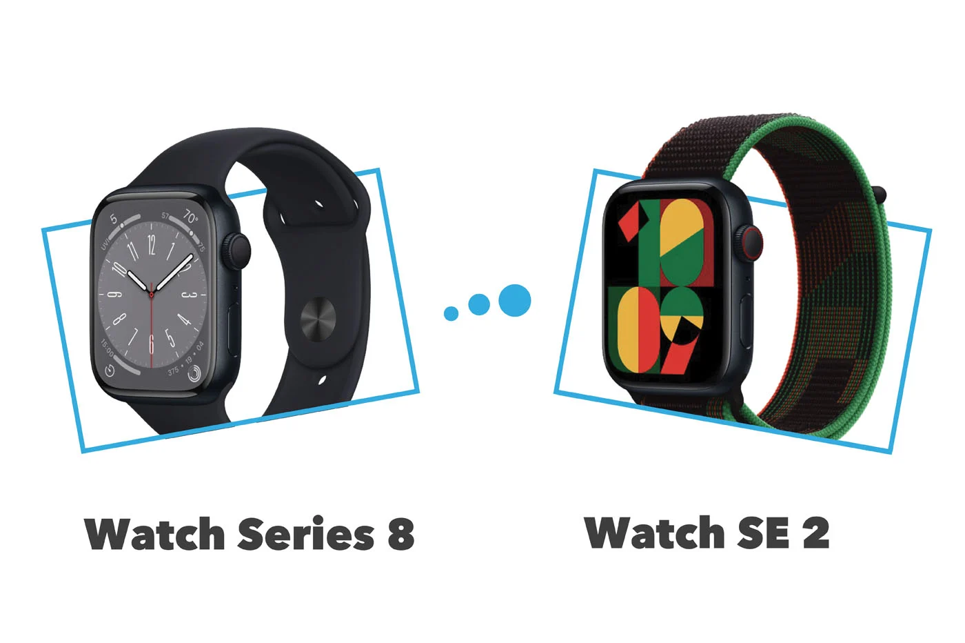 Apple Watch SE VS Apple Watch Series 8: 比較と違い