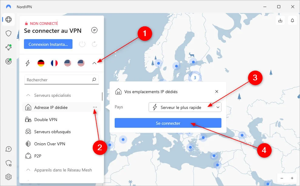 IP dédiée NordVPN