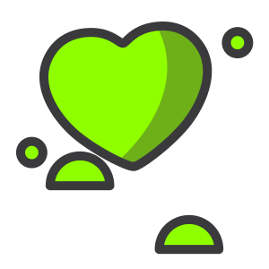 Mois coeur autocollant 3