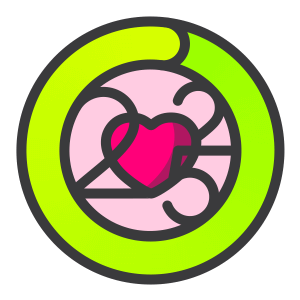Mois coeur autocollant 4