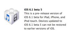 Apple、iOS 6.1のベータ5を提供