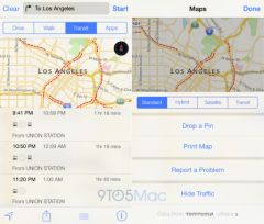 iOS 9 の新機能: 屋内マッピングの前に、「マップ」の公共交通機関