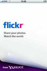 iPhone 用 Flickr アプリケーションに関する追加の詳細