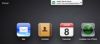 iCloud Web サイトには iOS と同様に通知が表示されます