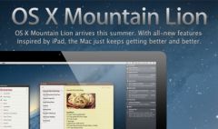 OS X Mountain Lion を Mac で利用可能…iOS 内蔵