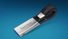 iPhone および iPad と互換性のあるサンディスク ライトニング キーの新しいデザインと USB 3